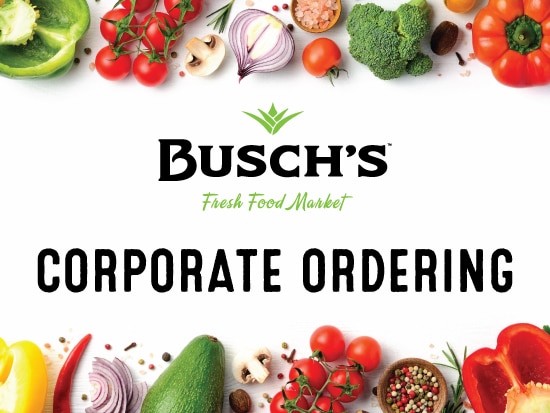 Corporated orders taken by Bushc's Fresh Food Market in Ann Arbor, MI
